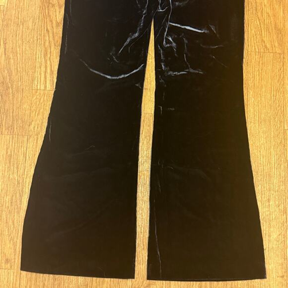 Veronica Beard Lebone Velvet Wide Leg Pants in Navy Size 12 - Picture 11 of 16